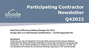 Participating Contractor Newsletter Q42022